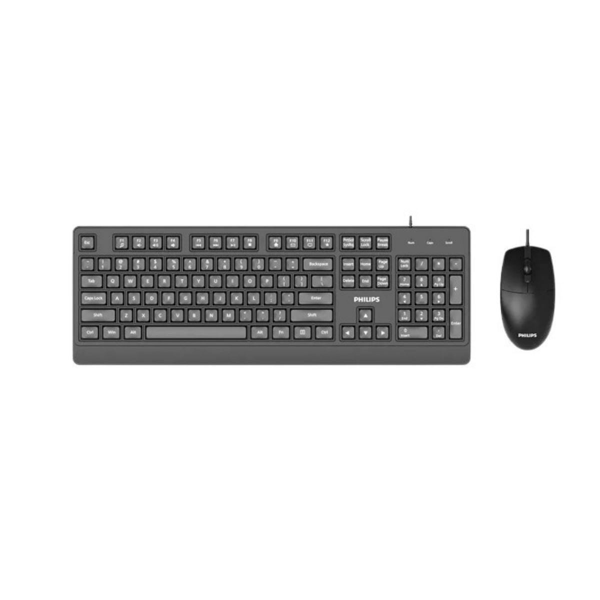 Combo Teclado y Mouse Cableado Philips Spt6247b