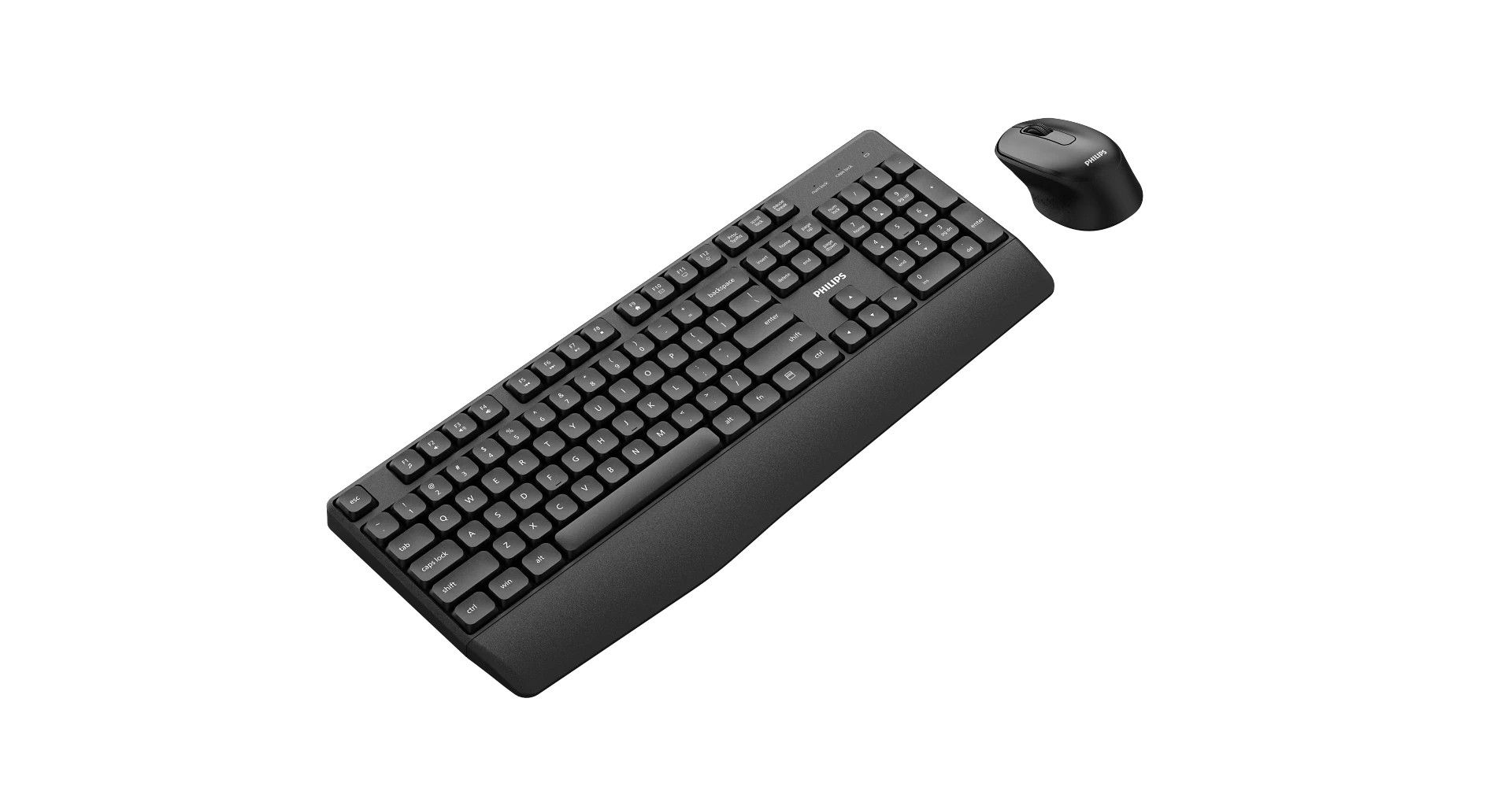 Combo Teclado y Mouse Inalambricos Philips Spt6348 Negro