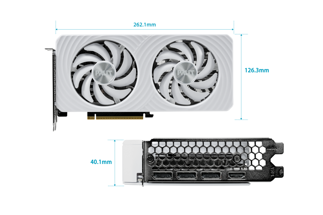 Tarjeta Grafica Palit GeForce RTX 5060 Ti White OC 8GB GDDR7