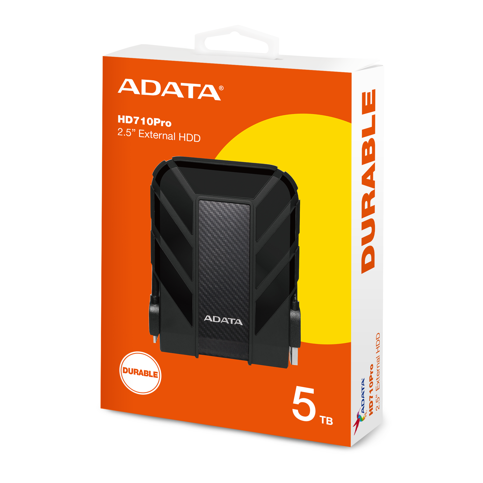 Disco Hdd Externo 2.5 de 5tb Adata Hd710 Pro Usb Ipx8 Negro