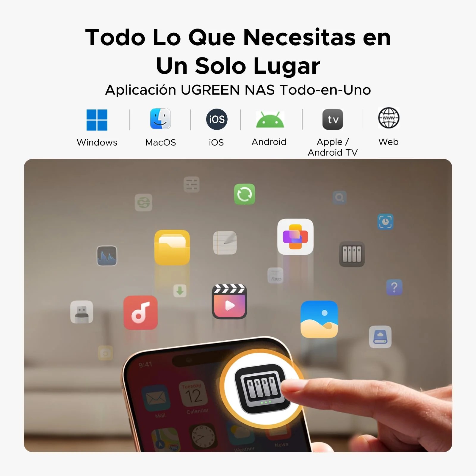 NAS UGREEN DH2300 2 Bahías 4GB RAM NFC HDMI 2.5G