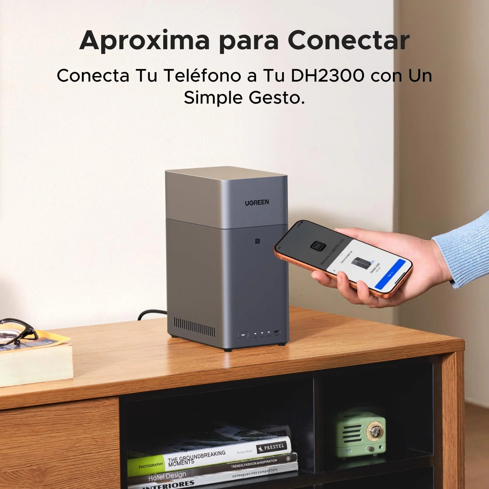 NAS UGREEN DH2300 2 Bahías 4GB RAM NFC HDMI 2.5G