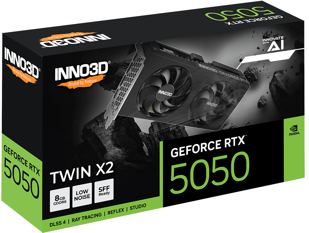 Tarjeta Grafica INNO3D GeForce RTX 5050 TWIN X2 8GB GDDR6