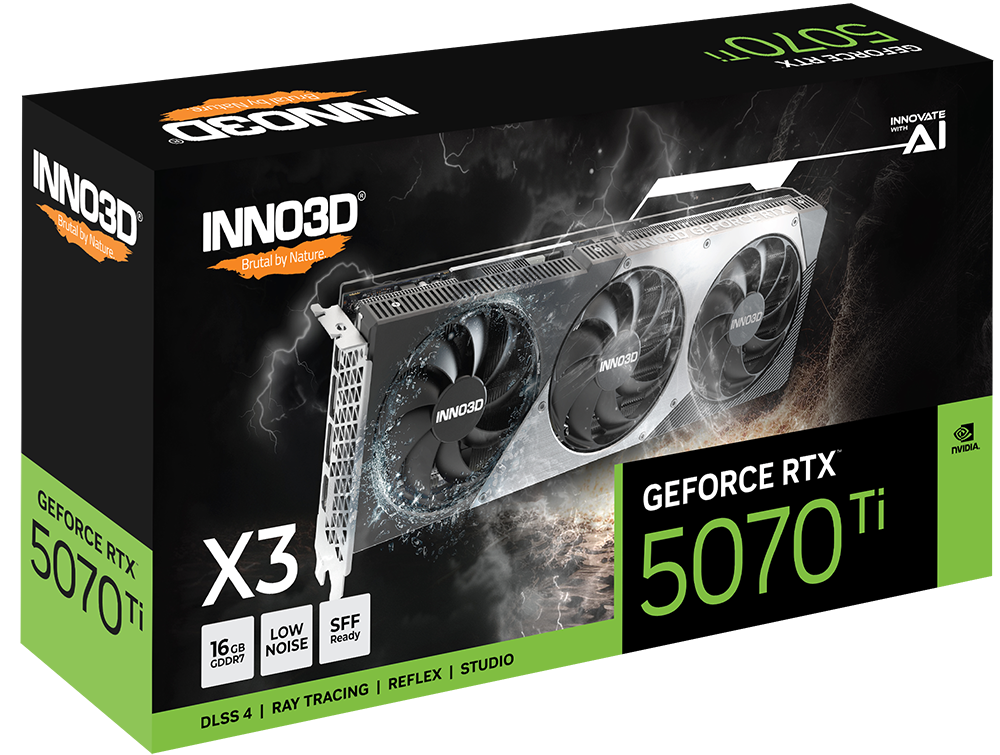 Tarjeta Grafica INNO3D GeForce RTX 5070 Ti X3 16GB GDDR7