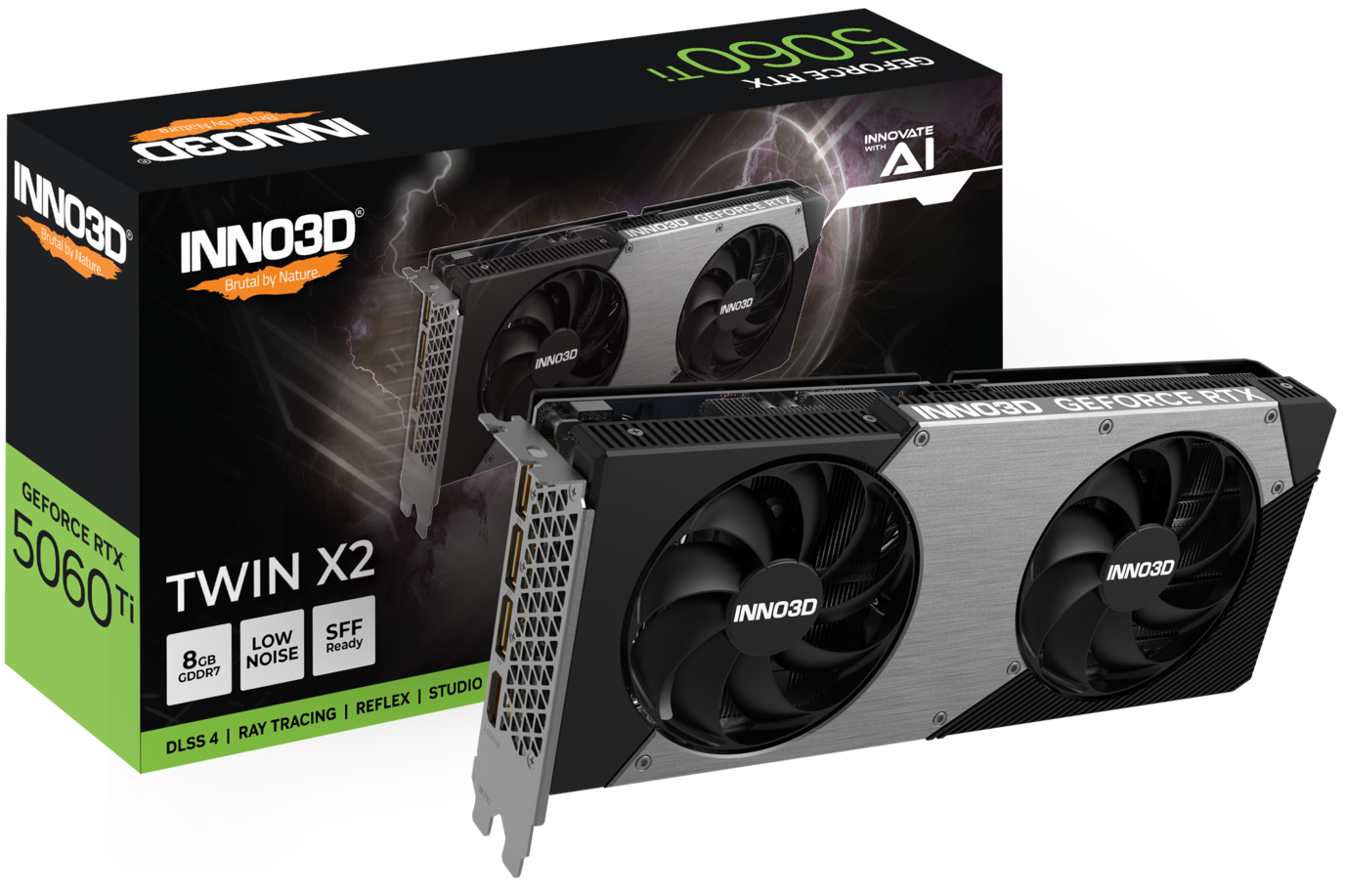 Tarjeta Grafica Inno3d Geforce Rtx 5060 Ti Twin X2 8gb GDDR7