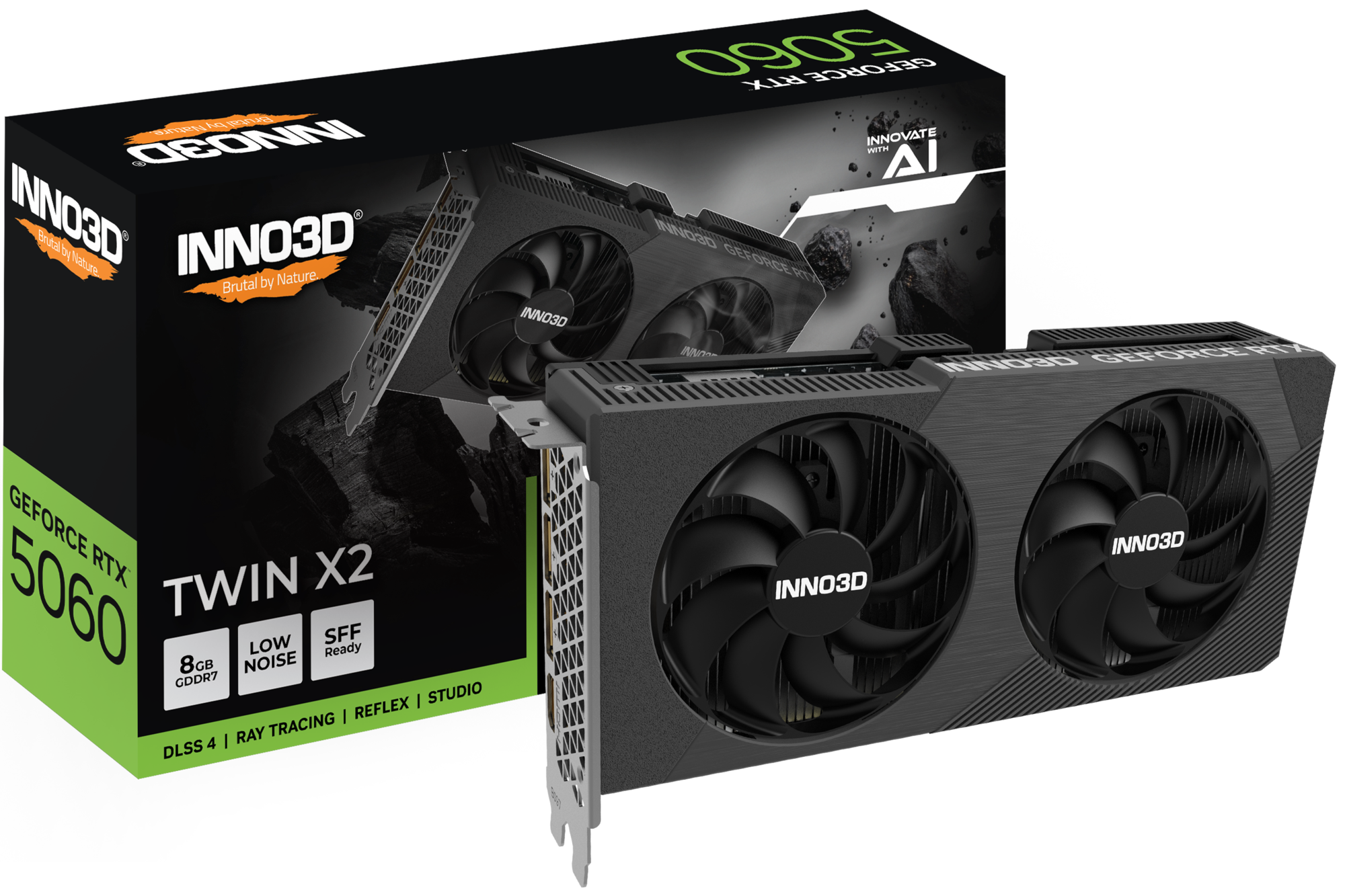 Tarjeta Grafica Inno3d Geforce RTX 5060 8GB Twin X2 GDDR7