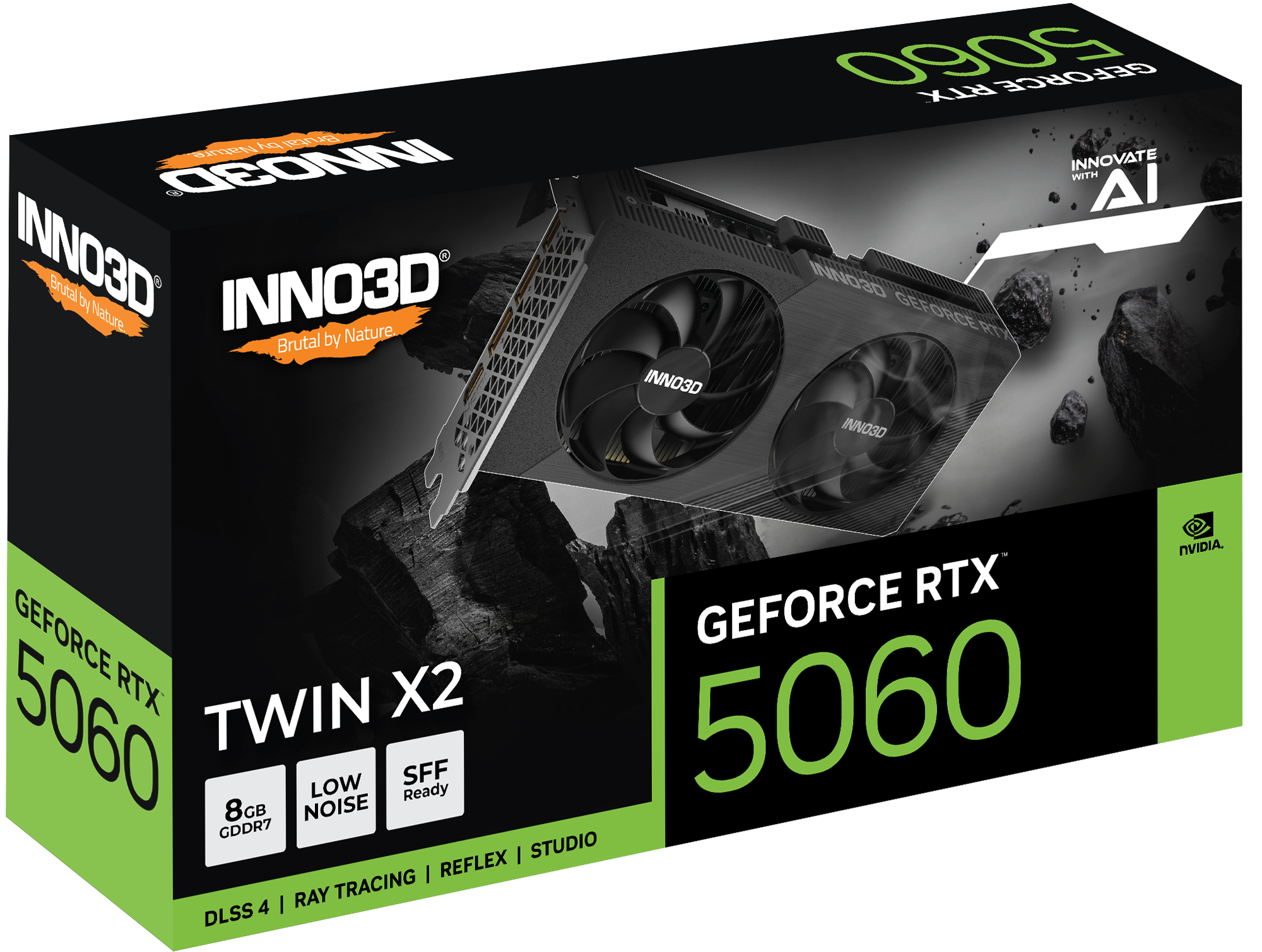 Tarjeta Grafica Inno3d Geforce RTX 5060 8GB Twin X2 GDDR7