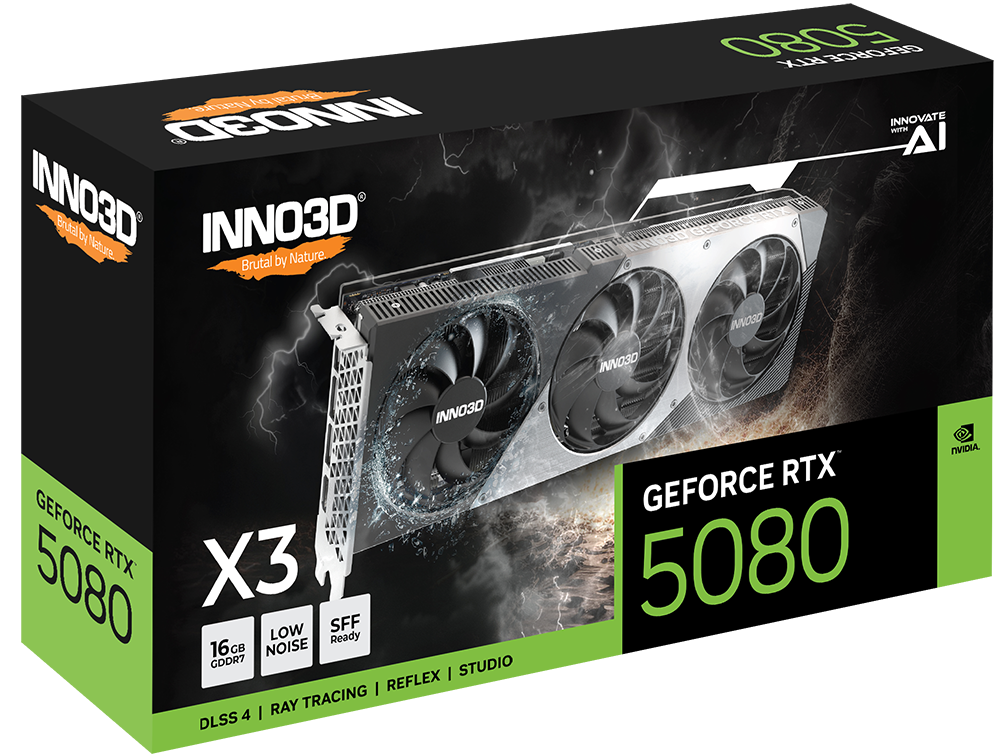 Tarjeta Grafica INNO3D Geforce RTX 5080 X3 16GB GDDR7