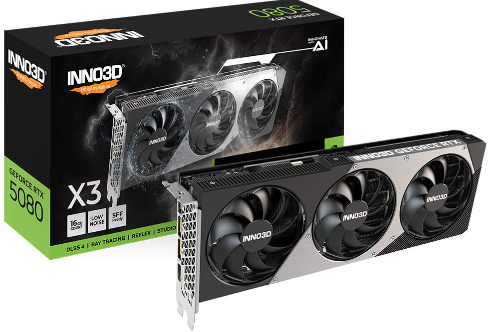 Tarjeta Grafica INNO3D Geforce RTX 5080 X3 16GB GDDR7