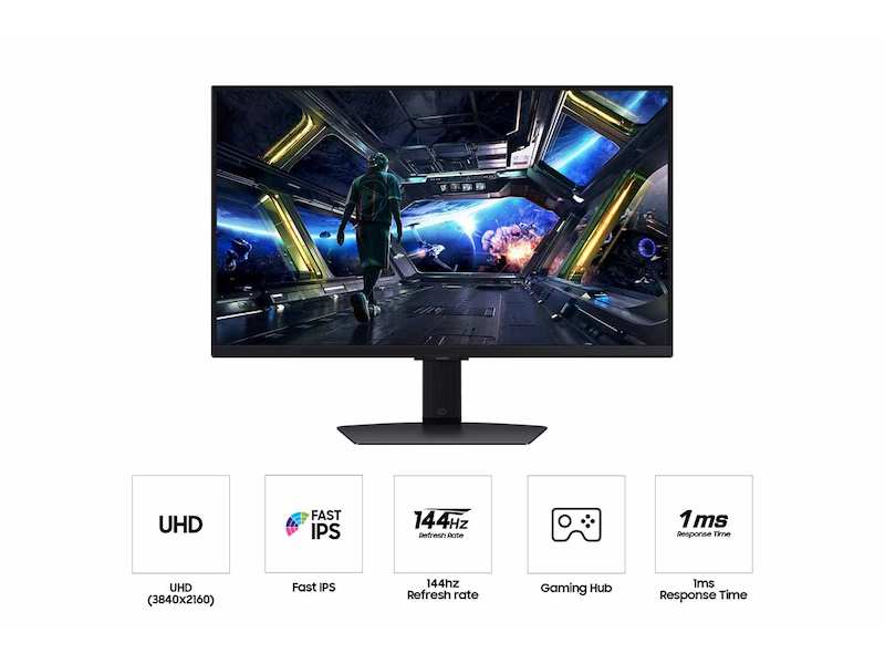 Monitor Gamer Samsung Odyssey G7 G70d 27 Ips 144hz 4K