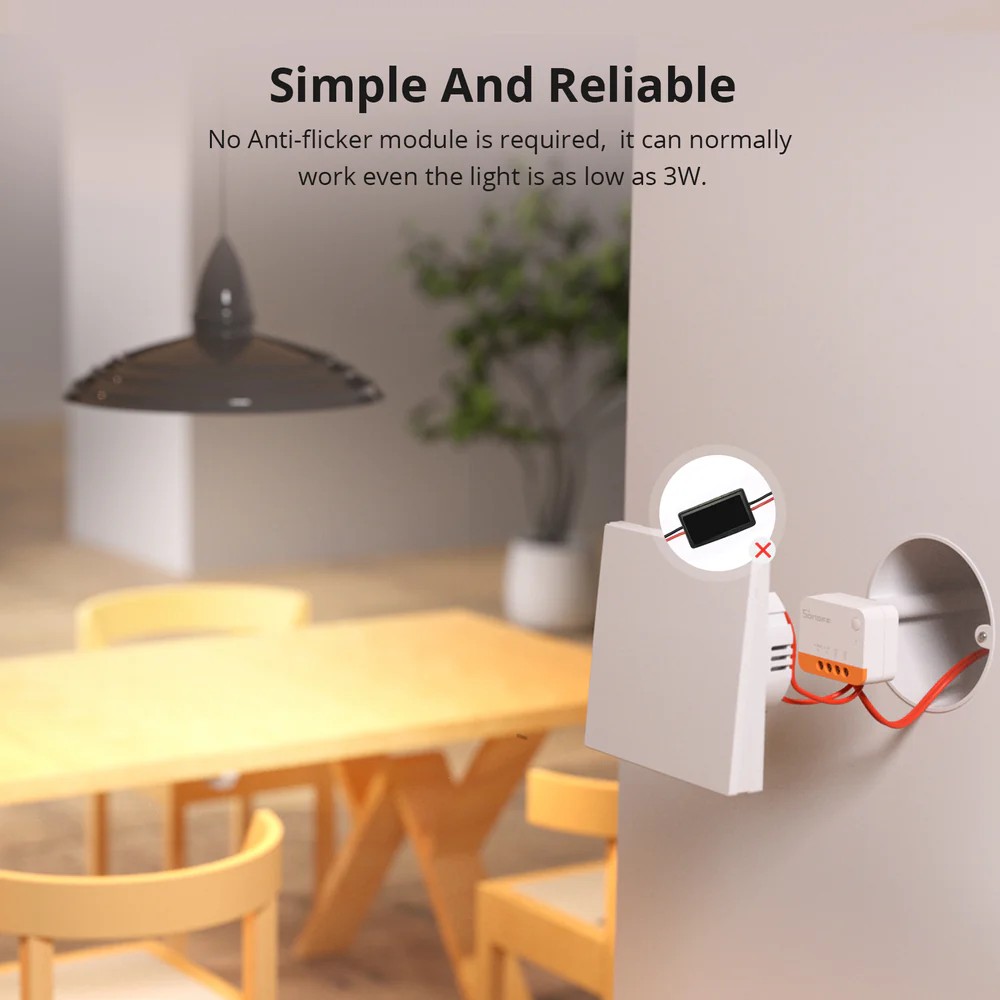 Interruptor Sonoff ZBMINIL2 Zigbee Sin Neutro Mini