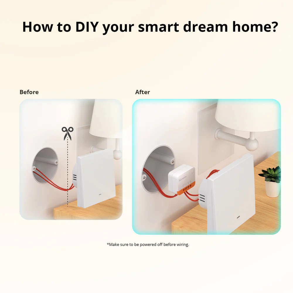 Interruptor Sonoff ZBMINIL2 Zigbee Sin Neutro Mini