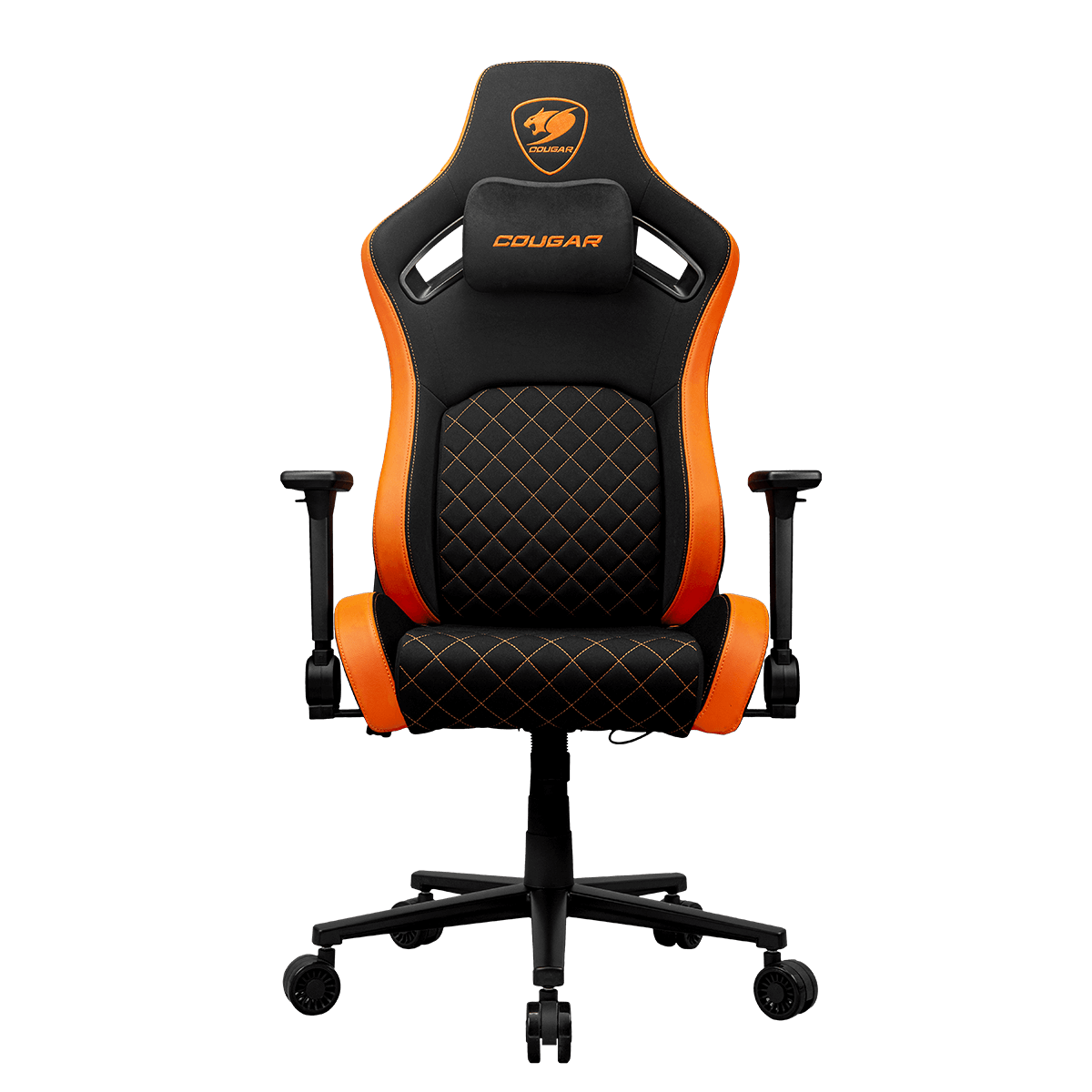 Silla Gamer Cougar Defensor Orange F Reclinable Negro