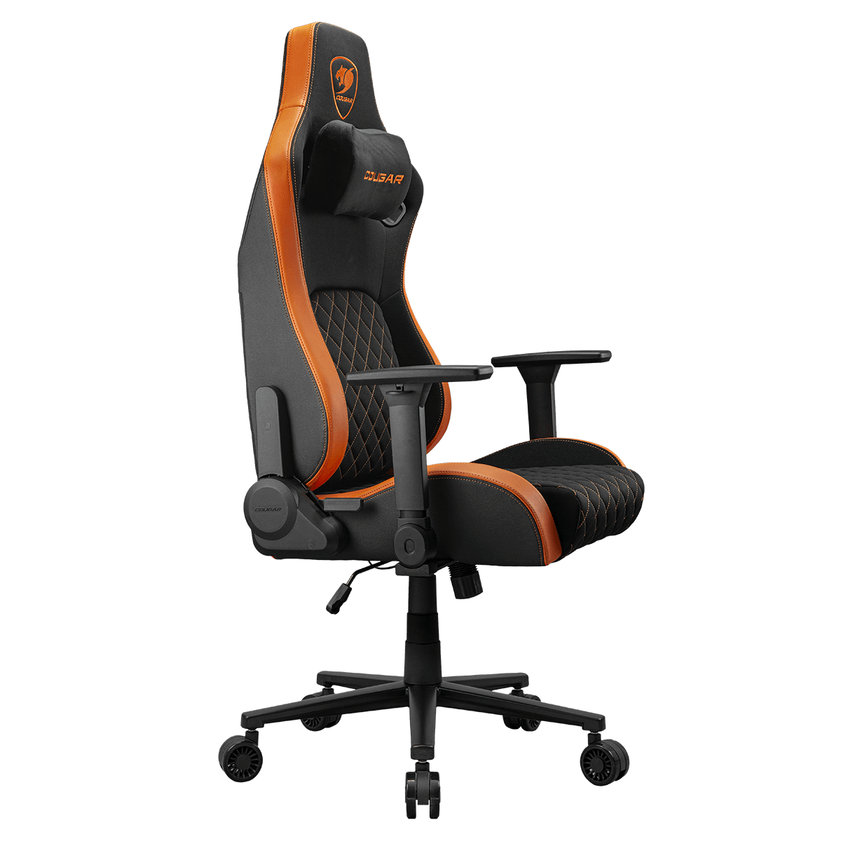 Silla Gamer Cougar Defensor Orange F Reclinable Negro