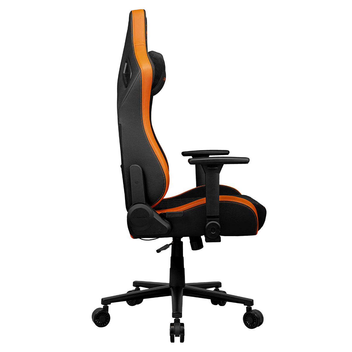 Silla Gamer Cougar Defensor Orange F Reclinable Negro