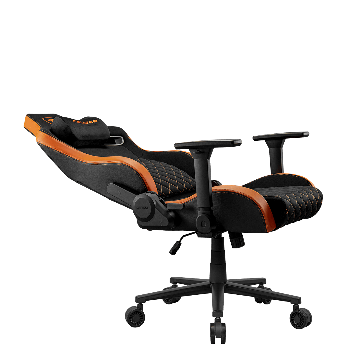 Silla Gamer Cougar Defensor Orange F Reclinable Negro