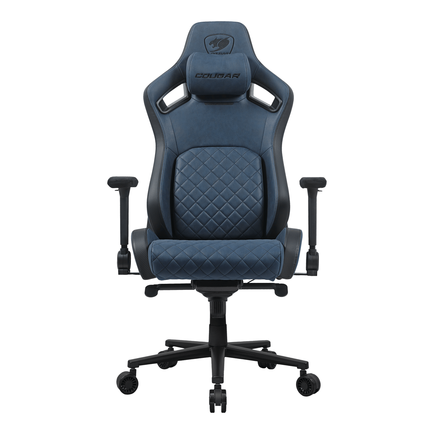 Silla Gamer Cougar Defensor S Navy Blue F con soporte lumbar