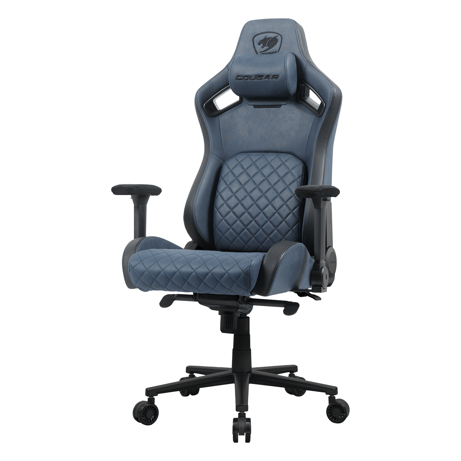 Silla Gamer Cougar Defensor S Navy Blue F con soporte lumbar