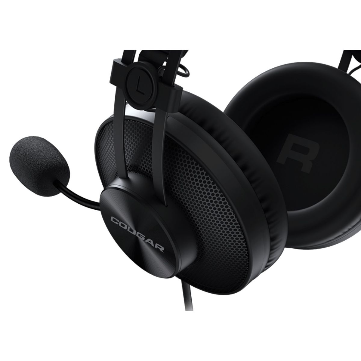 Auriculares Gamer Cougar Immersa Essential Black c/microfono