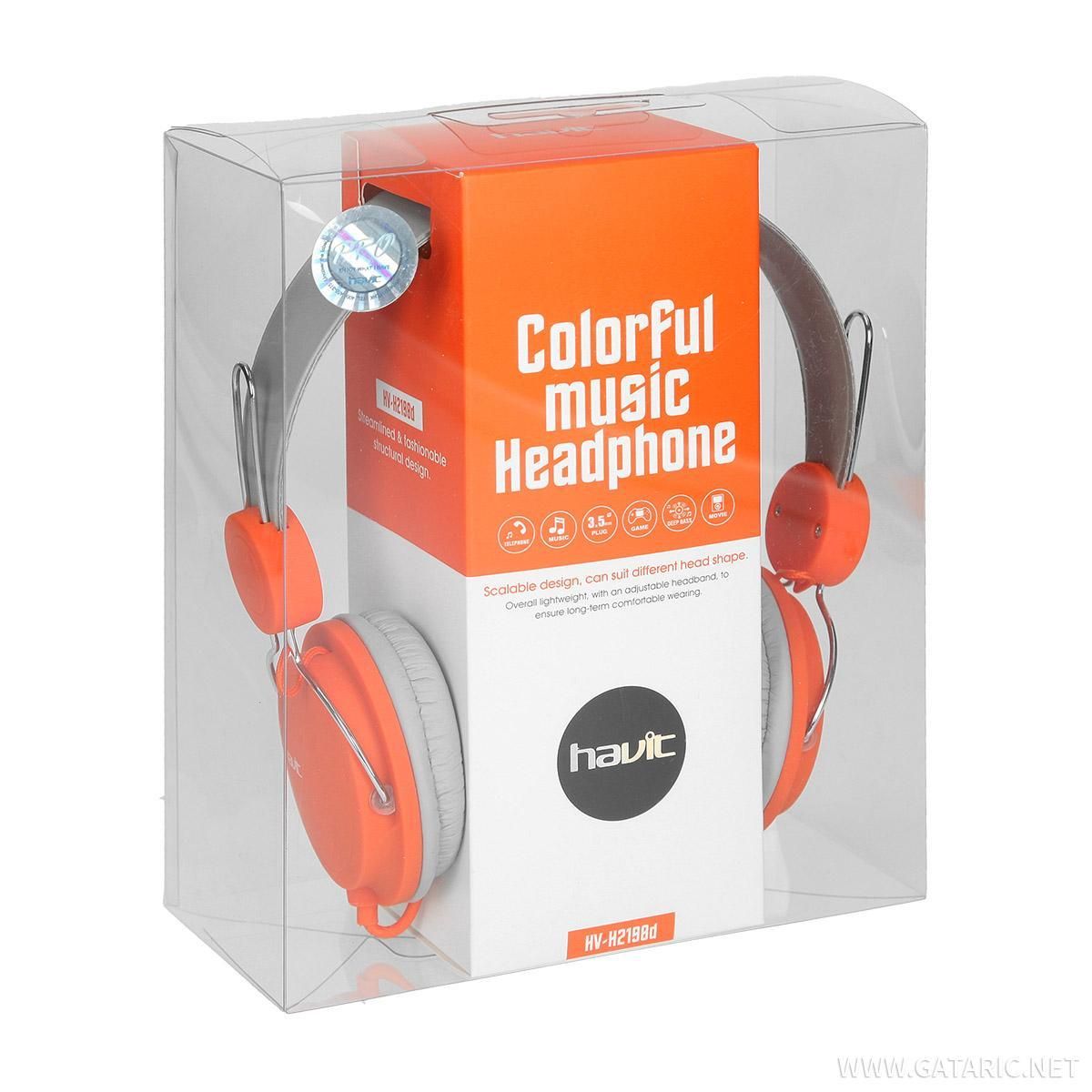 Auricular Havit Hv-h2198d Grey+orange