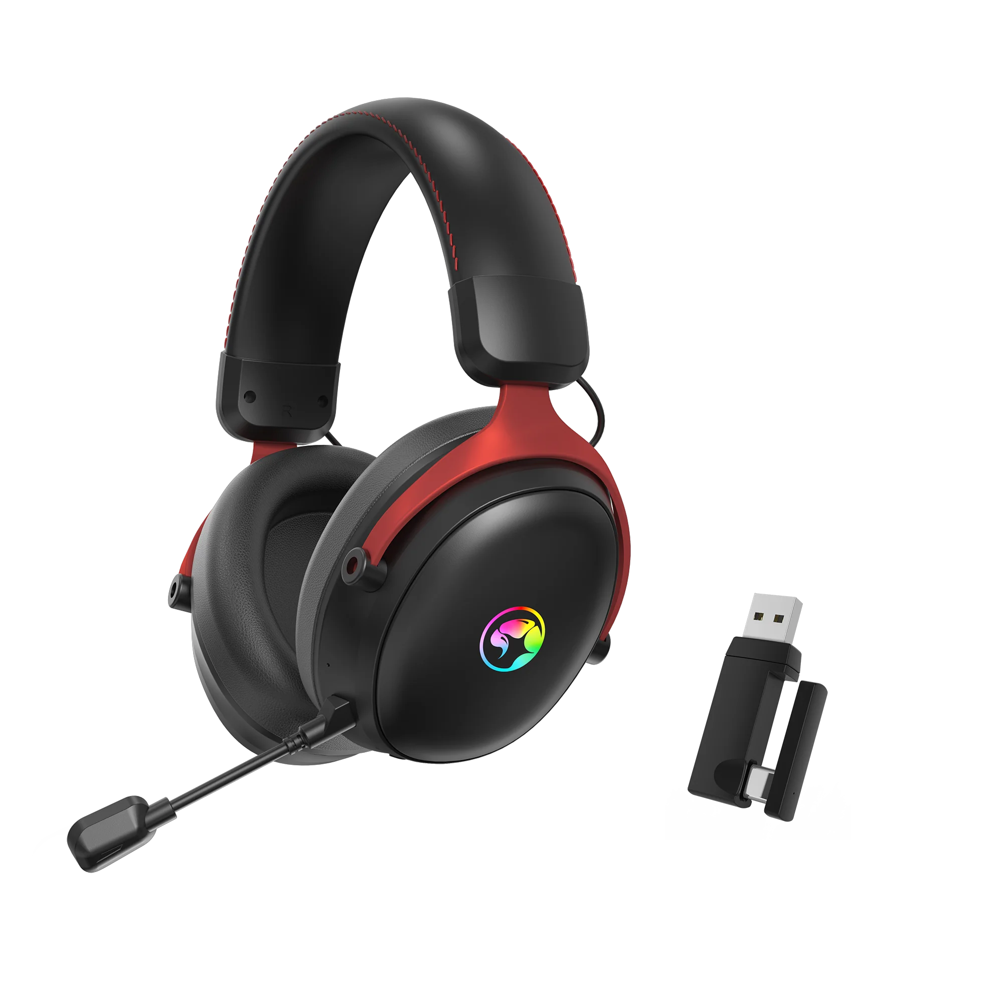 Auriculares Gamer Inalambricos Marvo Hg9076w X Pro 7.1 Rgb