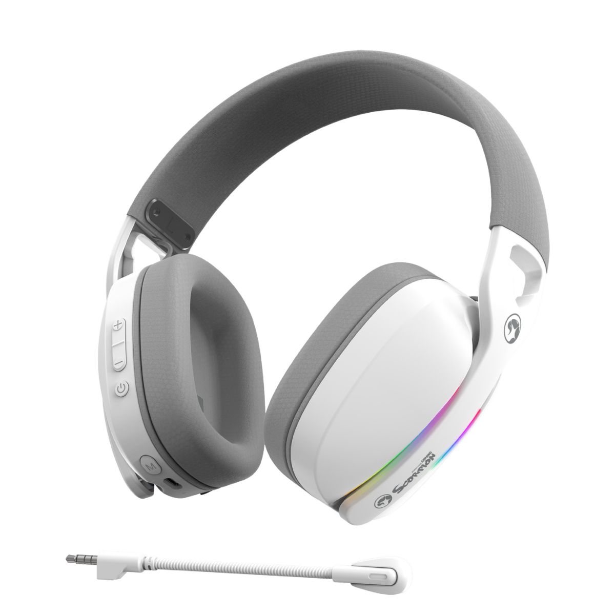 Auricular Marvo Hg9086w 7.1 Inalambrico Rgb Wh
