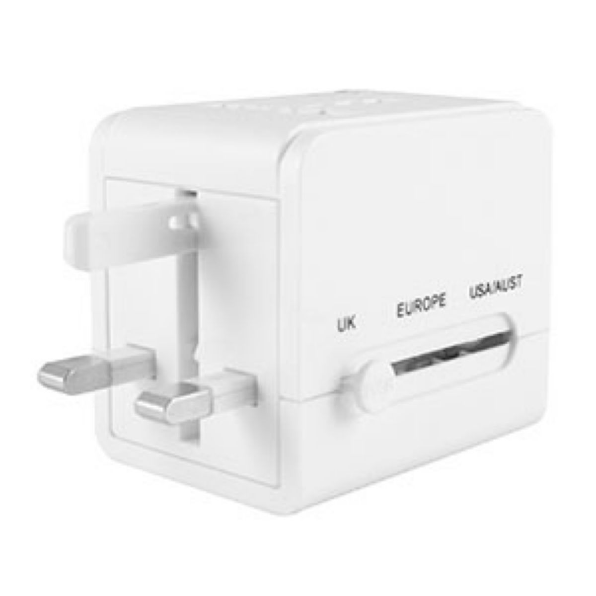 Adaptador de Viaje Cliptec 171 Universal Usb White