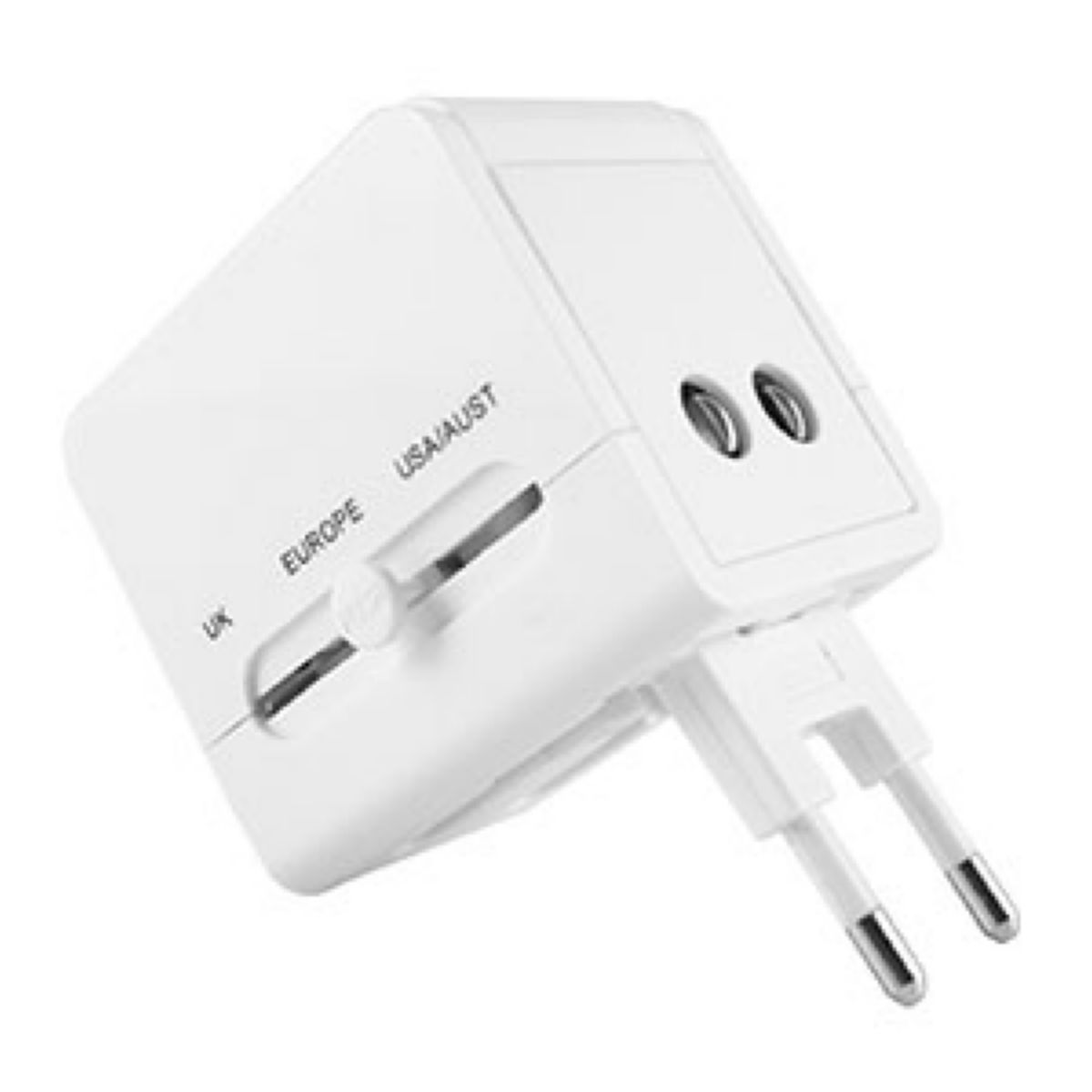 Adaptador de Viaje Cliptec 171 Universal Usb White