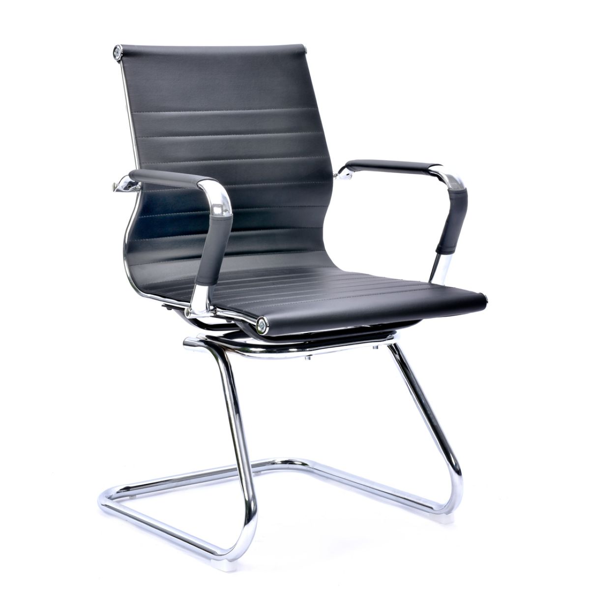 Asiento De Visita Base Fija Stripes Negra