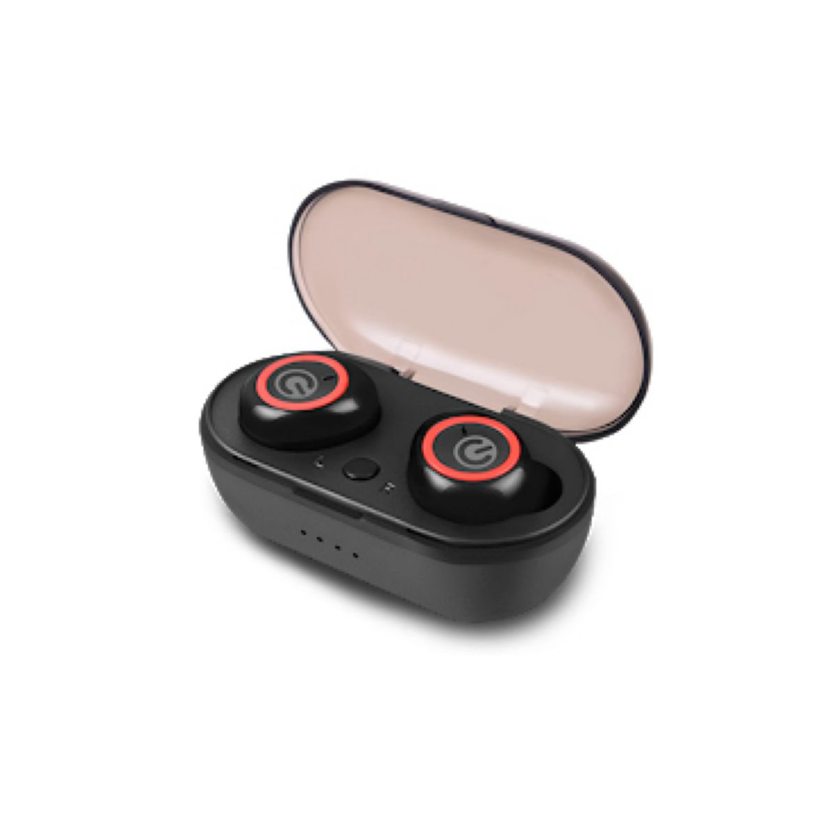 Auriculares Logic Tw3 Bluetooth 5.0 Black/red