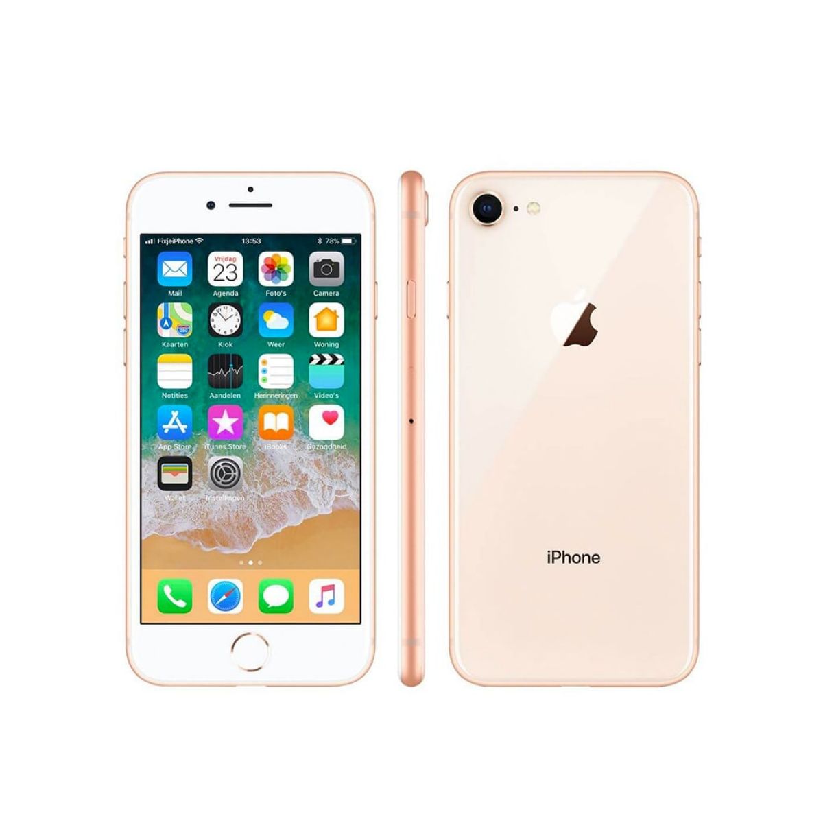 Celular Apple Iphone 8 128gb C.g Gold Preowned