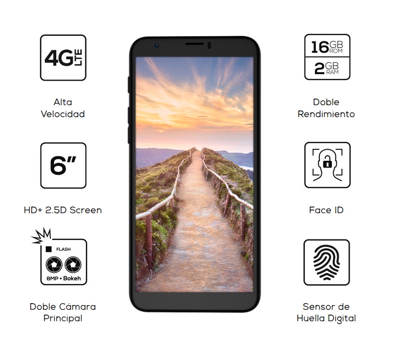 Celular Logic L60 Lte 16GB 2GB Negro Outlet