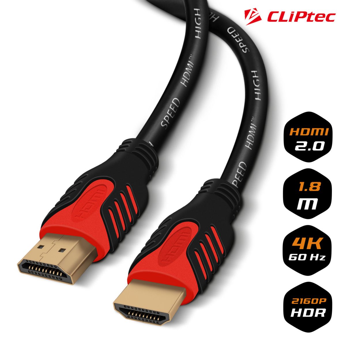 Cable Cliptec Ocd560 Ultra Hd 4k Hdmi 2.0m