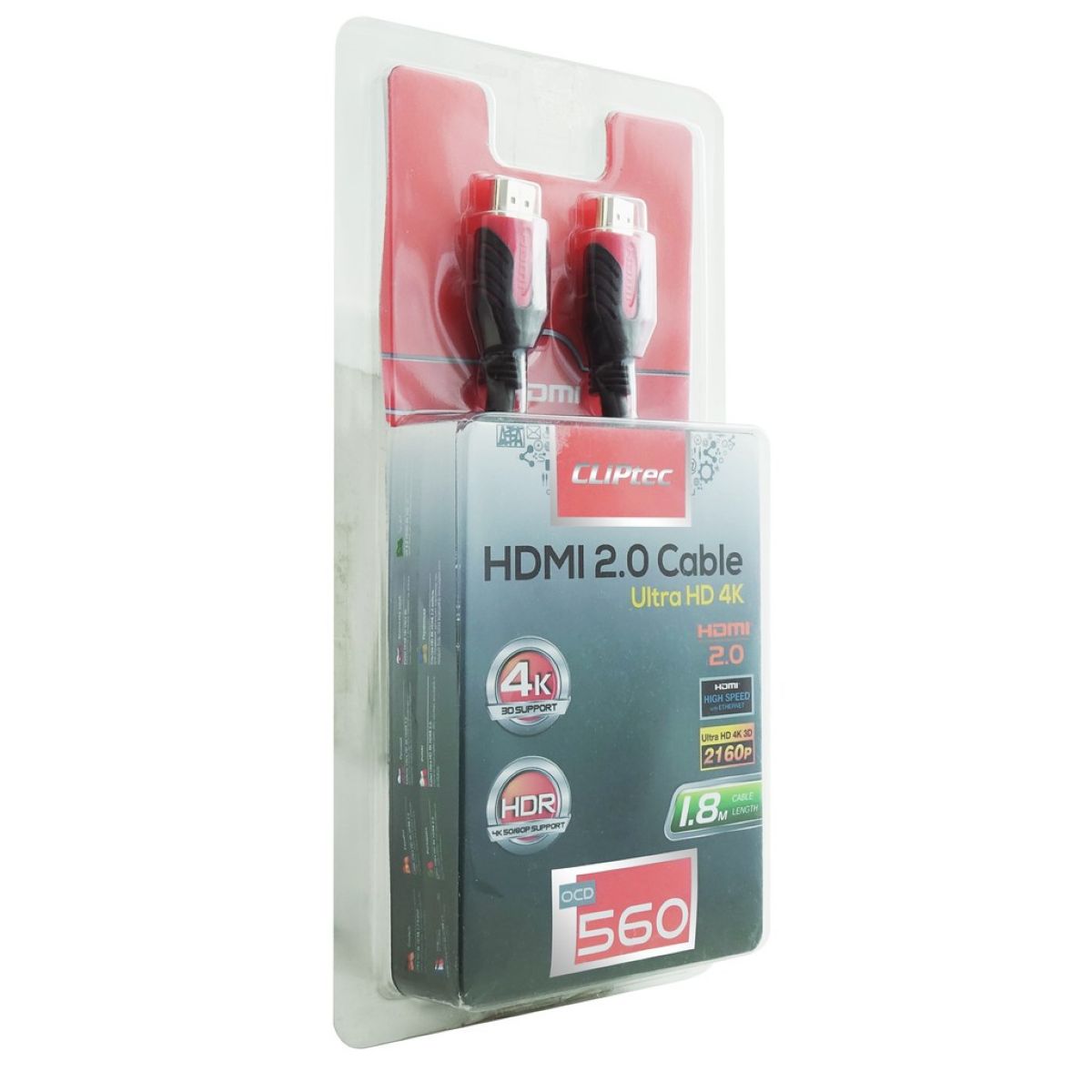 Cable Cliptec Ocd560 Ultra Hd 4k Hdmi 2.0m