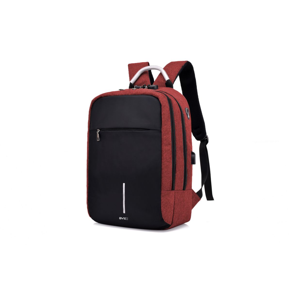 Mochila Antirrobo Mbp-1704 Syx Roja Cerr/Comb