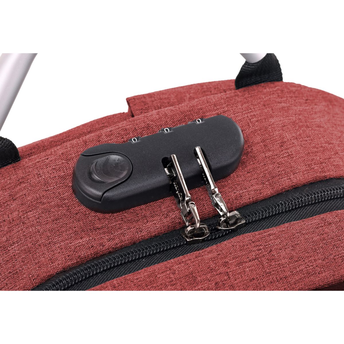 Mochila Antirrobo Mbp-1704 Syx Roja Cerr/Comb
