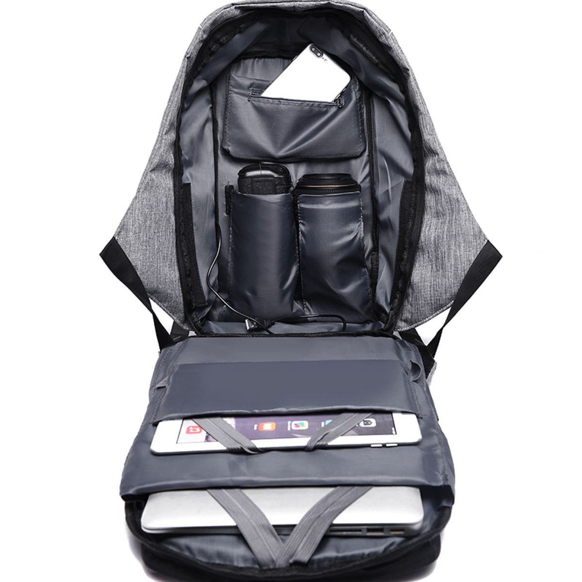 Mochila Antirrobo Mbp-813 Syx Gris