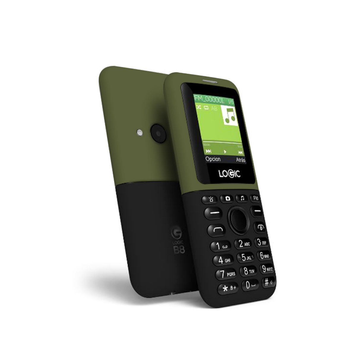Celular Logic B8/ds Green Black