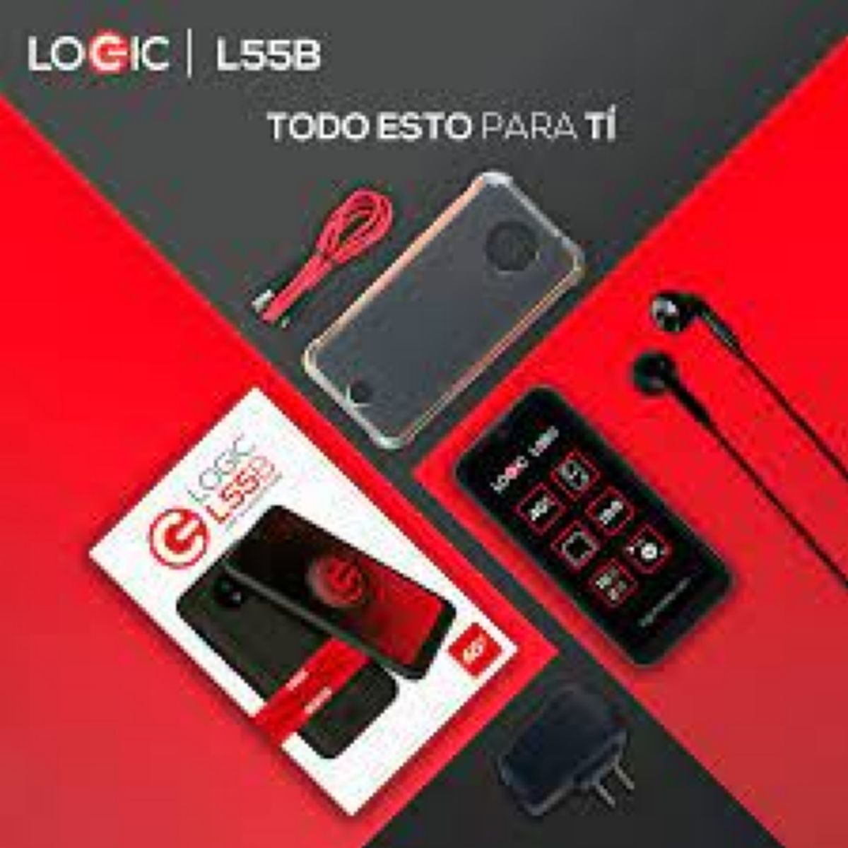 Celular Logic L55b 16GB Black