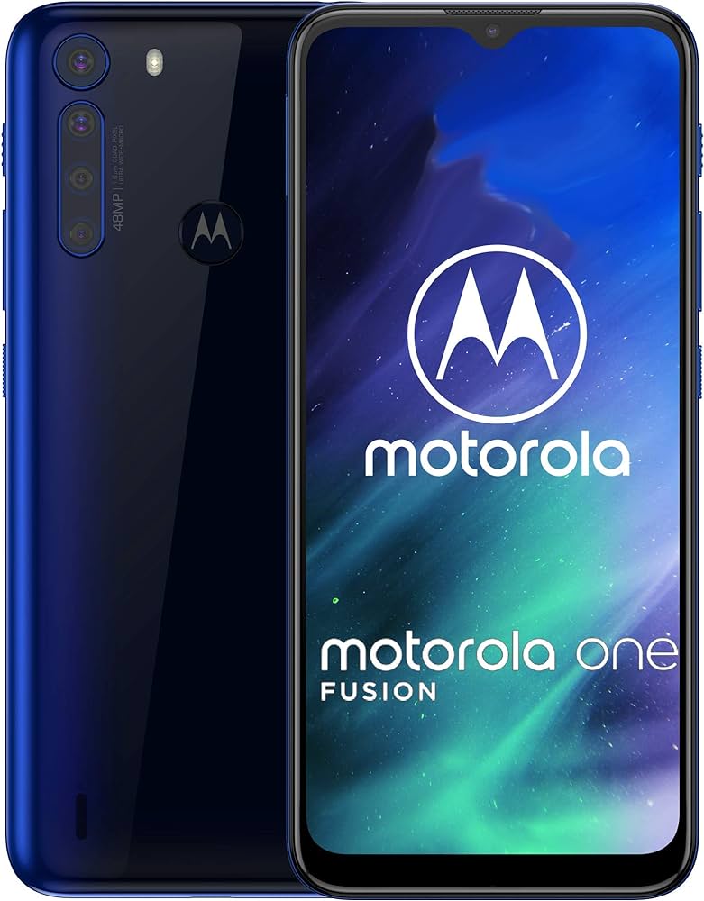 Celular Motorola One Fusion 128g 4GB Azul Outlet