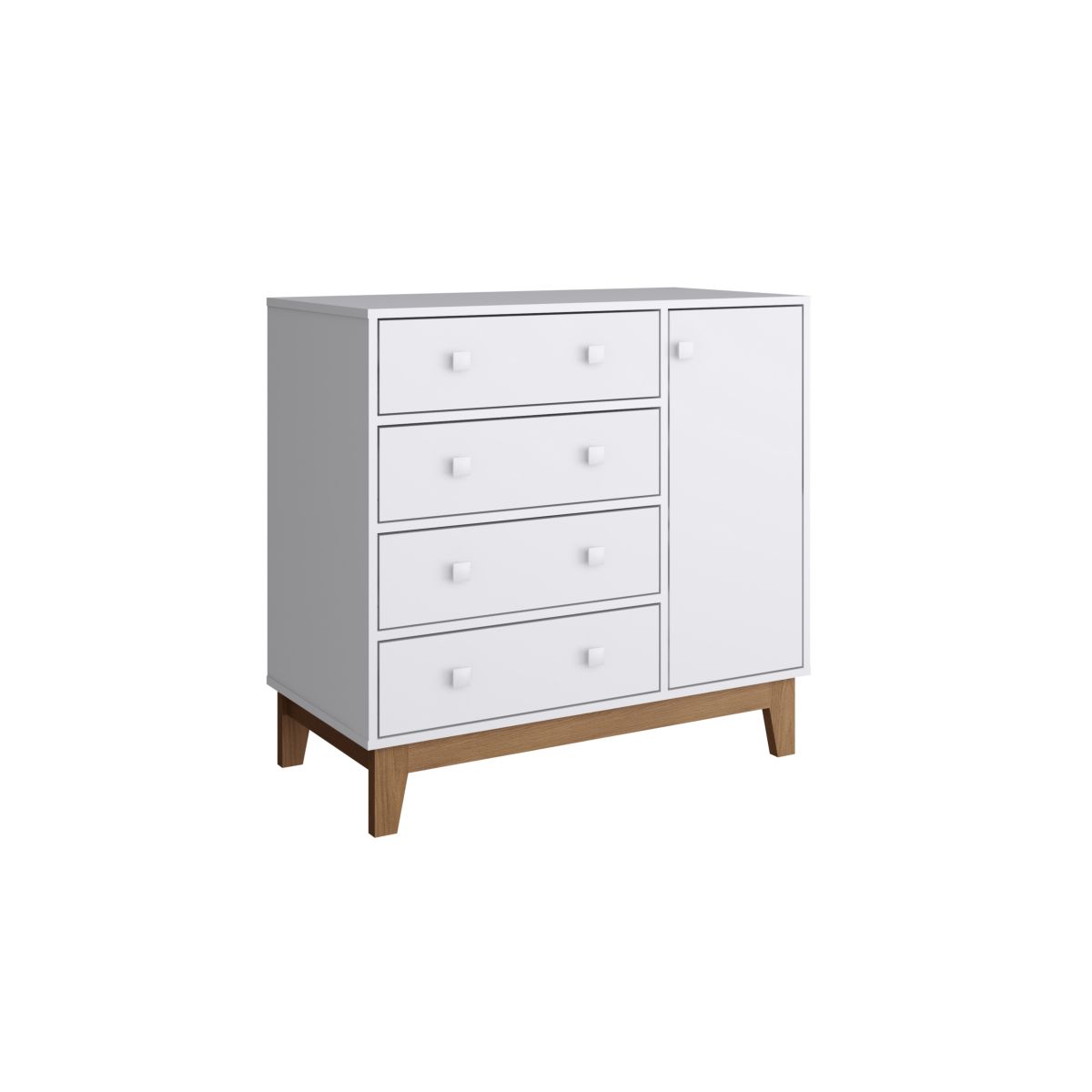 Comoda Cajonera C/puerta Pina