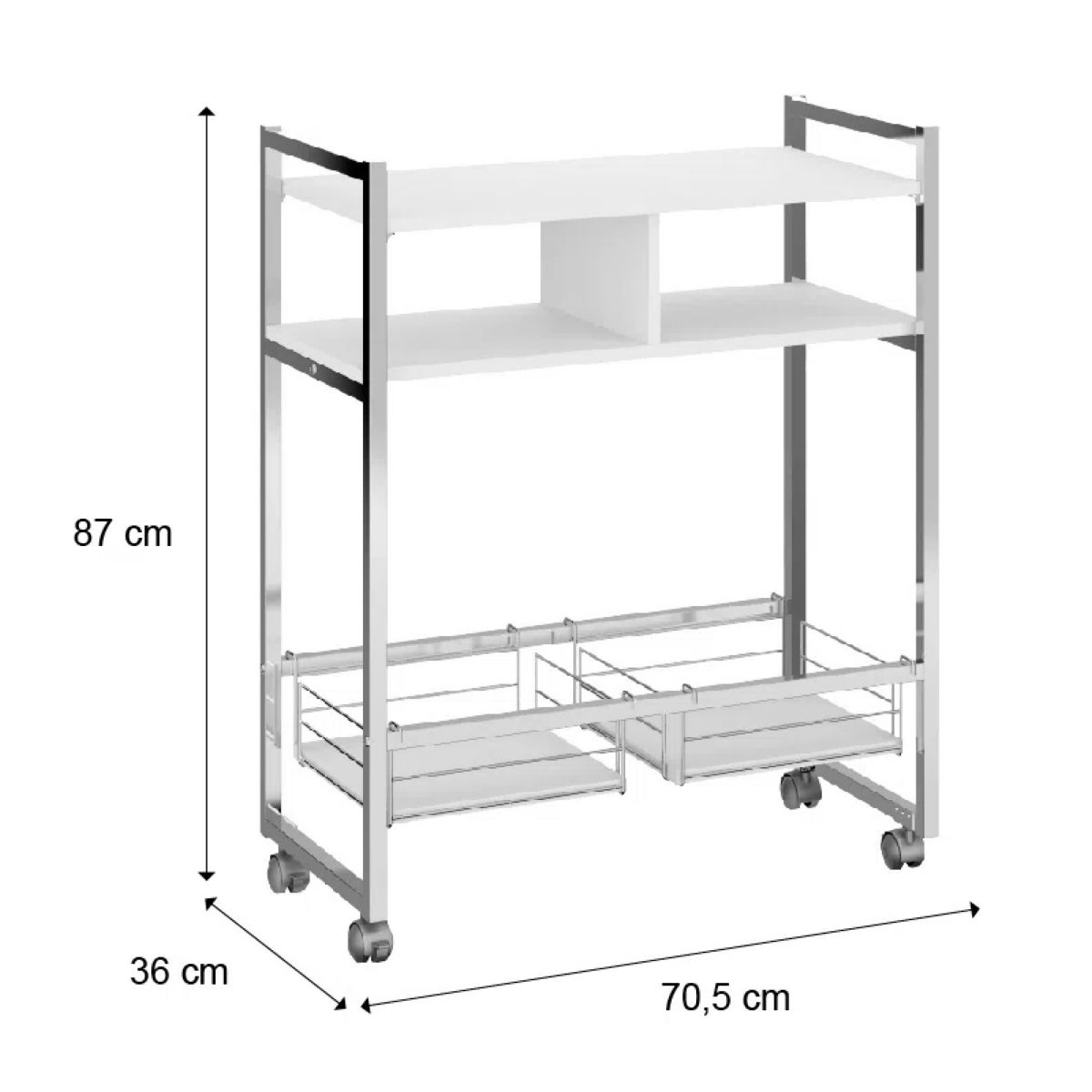 Carro Auxiliar Bran Blanco