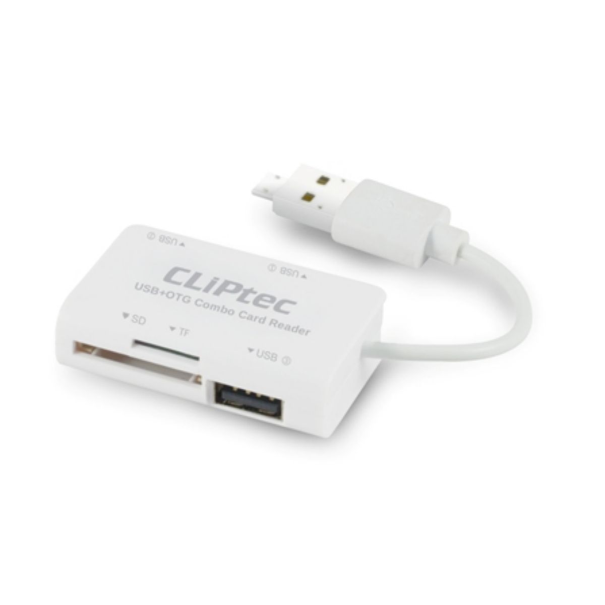 Cardreader Cliptec 525 Usb2 + Micro Otg White