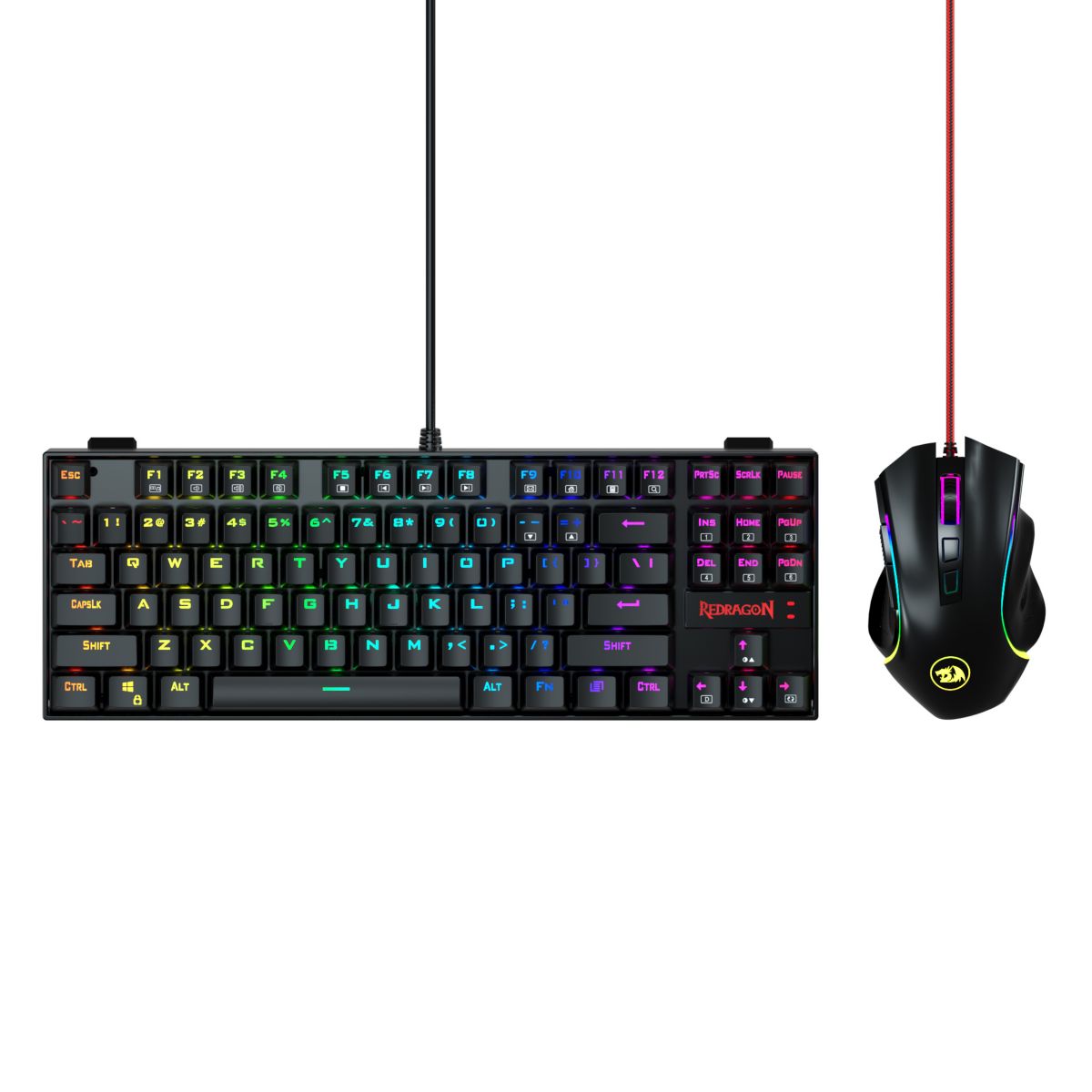 Combo Redragon 2 En 1 K552rgb-ba Kumara + Griffin