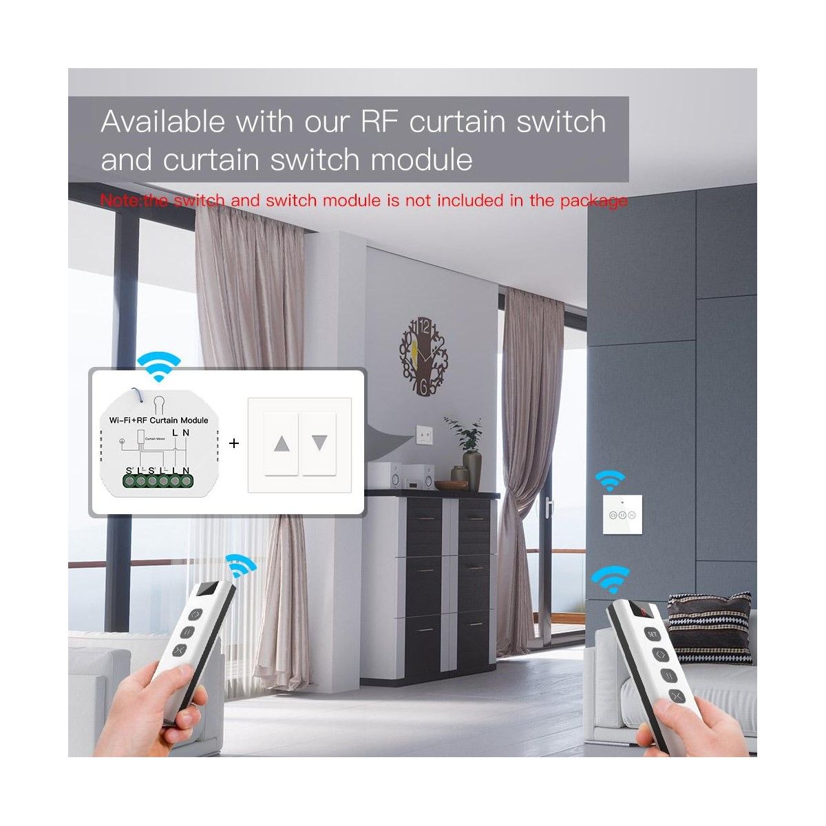 Control Remoto Para Cortina Rf 9 Canales