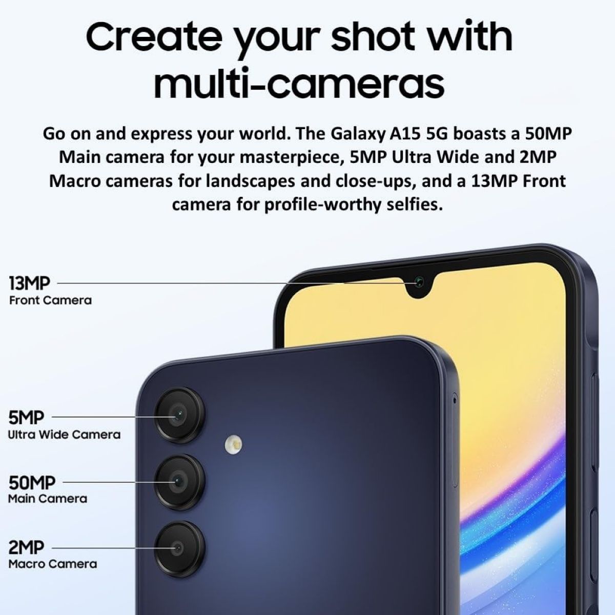 Celular Samsung A15 128gb + 4gb RAM Blue Black