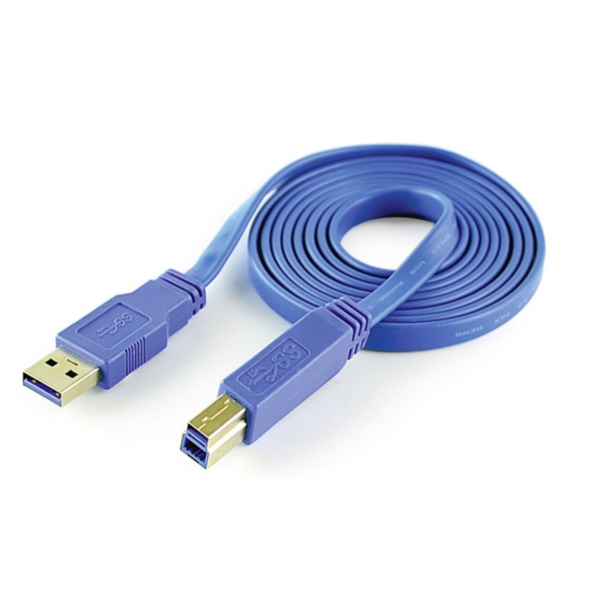 Cable Cliptec 120 Flat Usb3 Impresora Am A Bm 1.5m