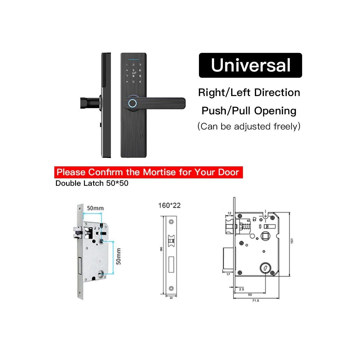 Cerradura Smart Wifi Bloqueos 4 En 1 Black