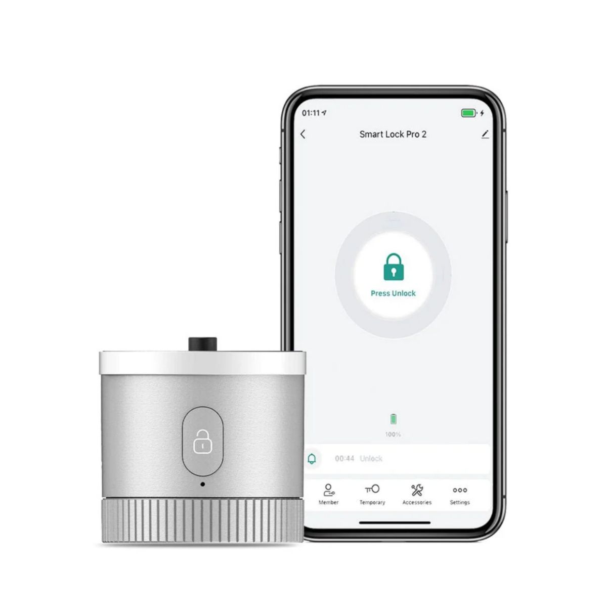 Cerradura Smart Moes BG-R2-US BT Tuya con Huella y Tecla