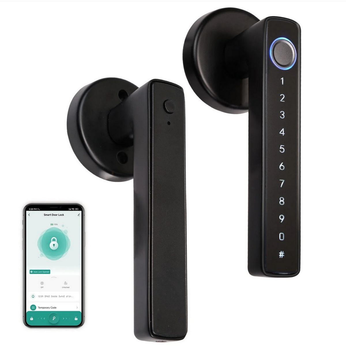 Cerradura smart Moes BDL-SNM10 BT con Huella Tarjeta Llave T